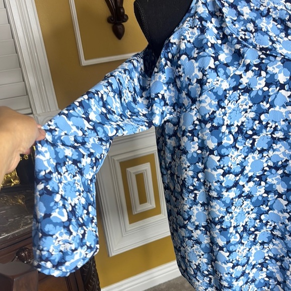 Floral Blue Halter Top - Picture 5 of 15